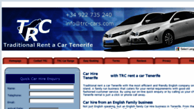 What Trc-cars.com website looked like in 2018 (5 years ago)