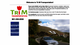 What Trimtransportation.com website looked like in 2018 (5 years ago)