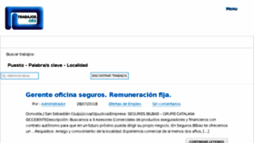 What Trabajos.org website looked like in 2018 (5 years ago)
