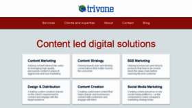 What Trivone.com website looked like in 2018 (5 years ago)