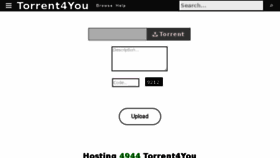 What Torrent4you.me website looked like in 2018 (5 years ago)