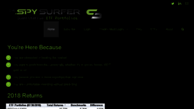 What Thespysurfer.com website looked like in 2018 (5 years ago)