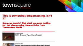 What Townsquareblogs.com website looked like in 2018 (5 years ago)