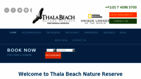 What Thalabeach.com.au website looked like in 2018 (5 years ago)