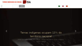 What Terrasindigenas.org.br website looked like in 2018 (5 years ago)