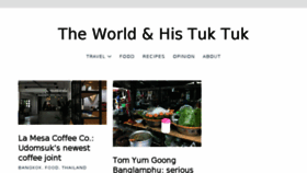 What Theworldandhistuktuk.co.uk website looked like in 2018 (5 years ago)