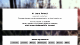 What Tchncs.de website looked like in 2018 (5 years ago)