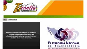 What Tuzantla.gob.mx website looked like in 2018 (5 years ago)