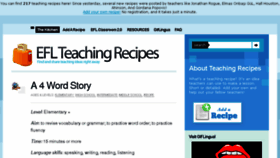 What Teachingrecipes.com website looked like in 2018 (7 years ago)