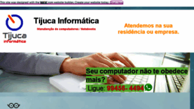 What Tijucainformatica.com website looked like in 2018 (5 years ago)