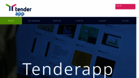 What Tenderapp.eu website looked like in 2018 (5 years ago)