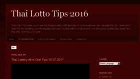 What Thailottorytips.blogspot.ch website looked like in 2018 (5 years ago)