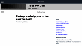 What Testmycam.net website looked like in 2018 (5 years ago)