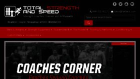What Totalstrengthandspeed.com website looked like in 2018 (5 years ago)