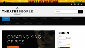 What Theatrepeople.com.au website looked like in 2018 (5 years ago)