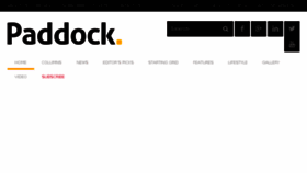 What Thepaddockmagazine.com website looked like in 2018 (7 years ago)
