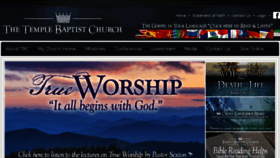 What Templebaptistchurch.com website looked like in 2018 (5 years ago)