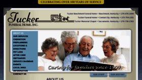 What Tuckerfuneralhomes.com website looked like in 2018 (5 years ago)