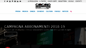 What Teatrocarcano.com website looked like in 2018 (5 years ago)