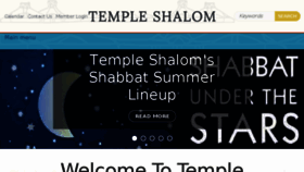 What Templeshalomweb.org website looked like in 2018 (5 years ago)