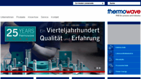 What Thermowave.de website looked like in 2018 (5 years ago)