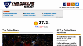 What Thedallasnews.net website looked like in 2018 (5 years ago)