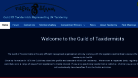What Taxidermy.org.uk website looked like in 2018 (5 years ago)
