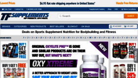 What Tfsupplements.com website looked like in 2018 (5 years ago)