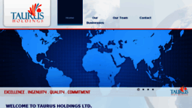 What Taurus-holdings.com website looked like in 2018 (5 years ago)