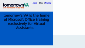 What Tomorrowsva.com website looked like in 2018 (5 years ago)
