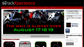 What Trackxperience.com website looked like in 2018 (5 years ago)