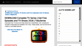 What Tellyseries.cc website looked like in 2018 (5 years ago)
