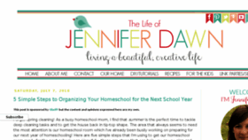 What Thelifeofjenniferdawn.com website looked like in 2018 (5 years ago)