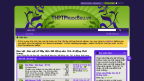 What Thptphuocbuu.vn website looked like in 2018 (5 years ago)