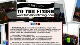 What Tothefinishtiming.com website looked like in 2018 (5 years ago)