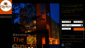 What Thequorumhotel.in website looked like in 2018 (5 years ago)