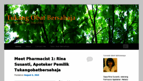 What Tukangobatbersahaja.com website looked like in 2018 (5 years ago)