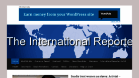 What Theinternationalreporter.org website looked like in 2018 (5 years ago)