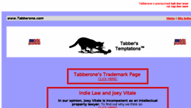 What Tabberone.com website looked like in 2018 (5 years ago)