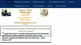 What Thaihealingmassage.com website looked like in 2018 (5 years ago)