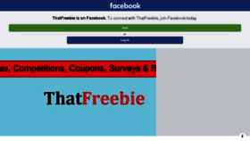 What Thatfreebie.com website looked like in 2018 (5 years ago)