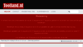 What Toolland.nl website looked like in 2018 (5 years ago)