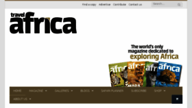 What Travelafricamag.com website looked like in 2018 (5 years ago)
