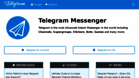 What Telegramguide.com website looked like in 2018 (5 years ago)