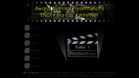 What Take1productions.com website looked like in 2018 (5 years ago)
