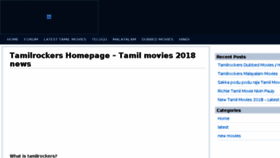 What Tamilrockers.click website looked like in 2018 (5 years ago)