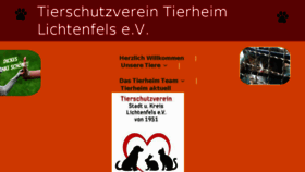 What Tierheim-lichtenfels.de website looked like in 2018 (5 years ago)