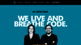 What Tilde.io website looked like in 2018 (5 years ago)