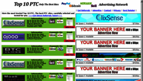 What Top10-ptc.com website looked like in 2018 (5 years ago)
