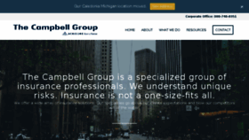 What Thecampbellgrp.com website looked like in 2018 (5 years ago)